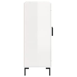 Příborník bílý s vysokým leskem 69,5x34x90 cm kompozitní dřevo - obrázek 7