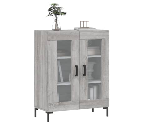 vidaXL Komoda sivý dub sonoma 69,5x34x90 cm kompozitné drevo