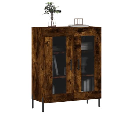 vidaXL Dulap, stejar fumuriu, 69,5x34x90 cm, lemn compozitS