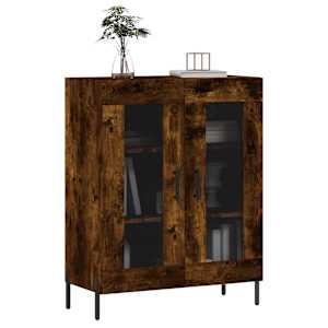 vidaXL Dulap, stejar fumuriu, 69,5x34x90 cm, lemn compozitS