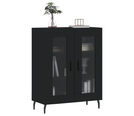 vidaXL Sideboard Black 69.5x34x90 cm Engineered Wood