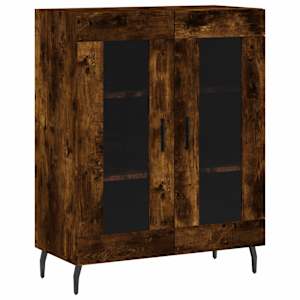 Příborník kouřový dub 69,5 x 34 x 90 cm kompozitní dřevo - obrázek 2
