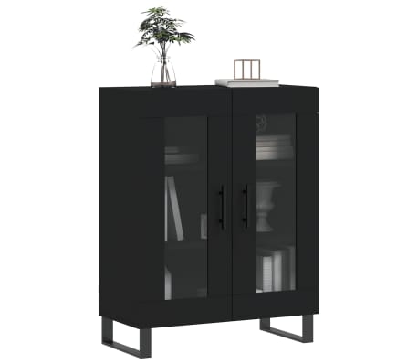 vidaXL puhvetkapp, must, 69,5 x 34 x 90 cm, tehispuit