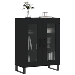 vidaXL puhvetkapp, must, 69,5 x 34 x 90 cm, tehispuit