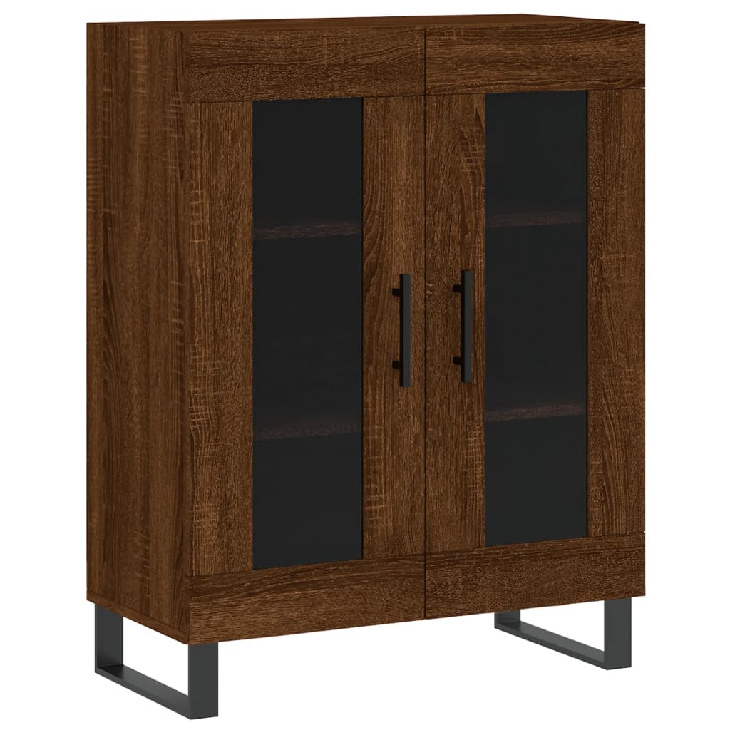 vidaXL Příborník hnědý dub 69,5 x 34 x 90 cm kompozitní dřevo