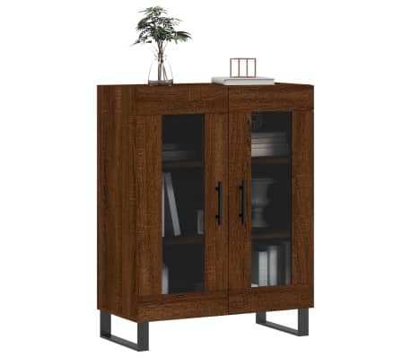 vidaXL &Scaron;oninė spintelė, ruda ąžuolo, 69,5x34x90cm, apdirbta mediena