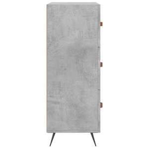 Komoda betonově šedá 69,5 x 34 x 90 cm kompozitní dřevo - obrázek 7