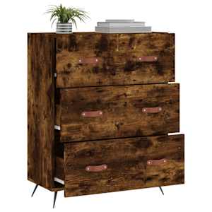 Komoda kouřový dub 69,5 x 34 x 90 cm kompozitní dřevo - obrázek 4