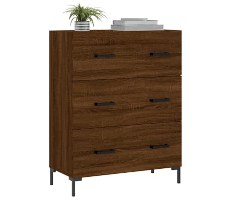 vidaXL Sideboard Brown Oak 69.5x34x90 cm Engineered Wood