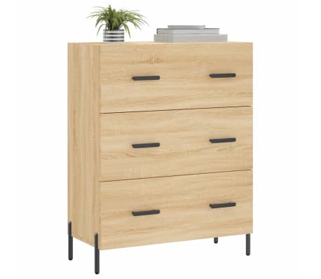 vidaXL Servantă, stejar sonoma, 69,5x34x90 cm, lemn compozit