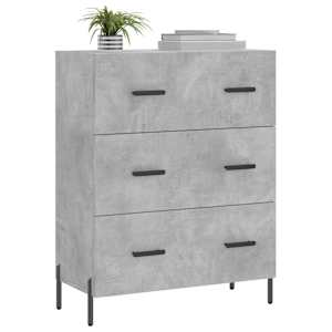 Příborník betonově šedý 69,5 x 34 x 90 cm kompozitní dřevo - obrázek 3