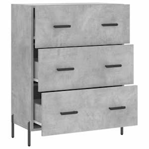 Příborník betonově šedý 69,5 x 34 x 90 cm kompozitní dřevo - obrázek 6