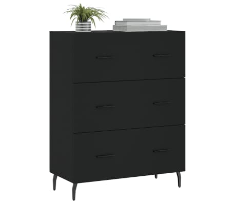 vidaXL puhvetkapp, must, 69,5 x 34 x 90 cm, tehispuit