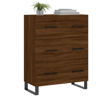 vidaXL Sideboard Brown Oak 69.5x34x90 cm Engineered Wood
