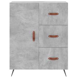Příborník betonově šedý 69,5 x 34 x 90 cm kompozitní dřevo - obrázek 5