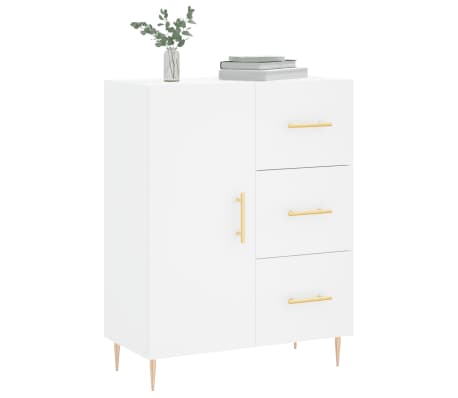 vidaXL kumode, balta, 69,5x34x90 cm, inženierijas koks