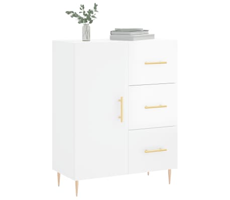 vidaXL Sk&auml;nk vit h&ouml;gglans 69,5x34x90 cm konstruerat tr&auml;