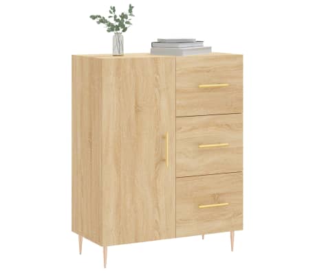 vidaXL sonoma t&ouml;lgy sz&iacute;nű szerelt fa t&aacute;lal&oacute;szekr&eacute;ny 69,5 x 34 x 90 cm