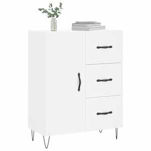 vidaXL Dressoir 69,5x34x90 cm bewerkt hout wit