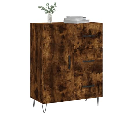 vidaXL Skenkur Reyklitu&eth; 69,5x34x90 cm Samsettur Vi&eth;ur