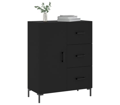 vidaXL Buffet noir 69,5x34x90 cm bois d'ing&eacute;nierie