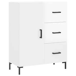 Příborník bílý s vysokým leskem 69,5x34x90 cm kompozitní dřevo - obrázek 2