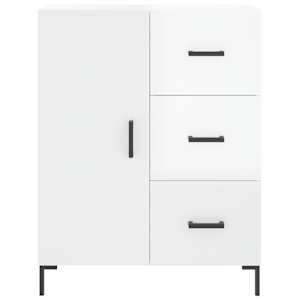Příborník bílý s vysokým leskem 69,5x34x90 cm kompozitní dřevo - obrázek 5