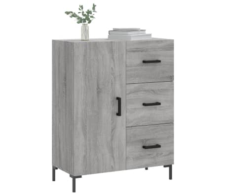 vidaXL Sideboard Grey Sonoma 69.5x34x90 cm Engineered Wood