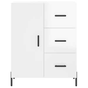 Příborník bílý s vysokým leskem 69,5x34x90 cm kompozitní dřevo - obrázek 5