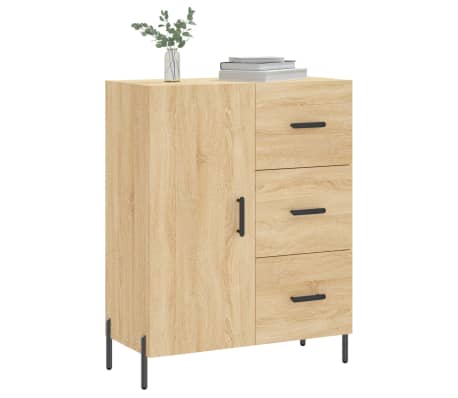 vidaXL kumode, ozolkoka krāsa, 69,5x34x90 cm, inženierijas koks