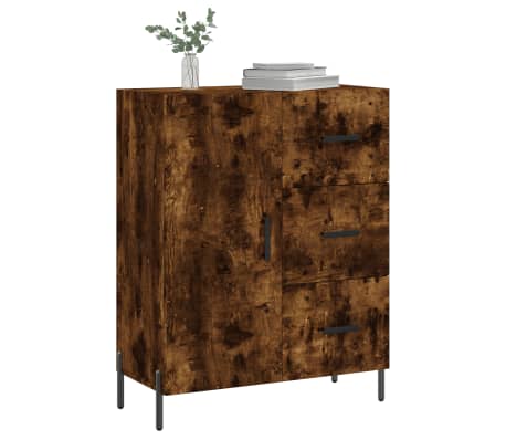 vidaXL sk&aelig;nk 69,5x34x90 cm konstrueret tr&aelig; r&oslash;get egetr&aelig;sfarve