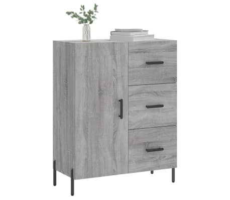 vidaXL Sideboard Grey Sonoma 69.5x34x90 cm Engineered Wood