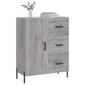vidaXL Sideboard Grey Sonoma 69.5x34x90 cm Engineered Wood