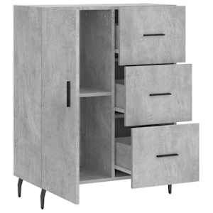 Příborník betonově šedý 69,5 x 34 x 90 cm kompozitní dřevo - obrázek 6