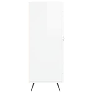 Příborník bílý s vysokým leskem 69,5x34x90 cm kompozitní dřevo - obrázek 7