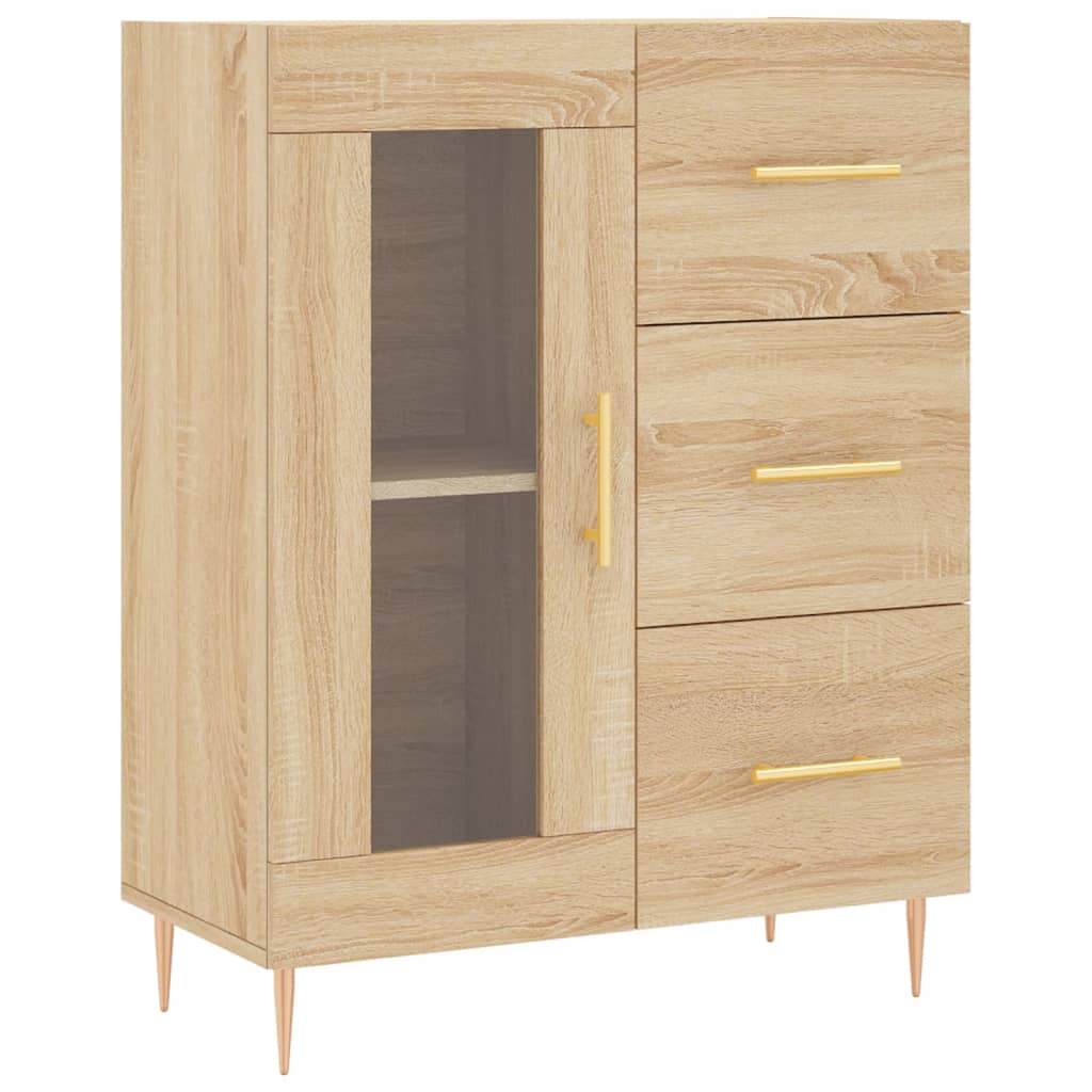 vidaXL Příborník dub sonoma 69,5 x 34 x 90 cm kompozitní dřevo