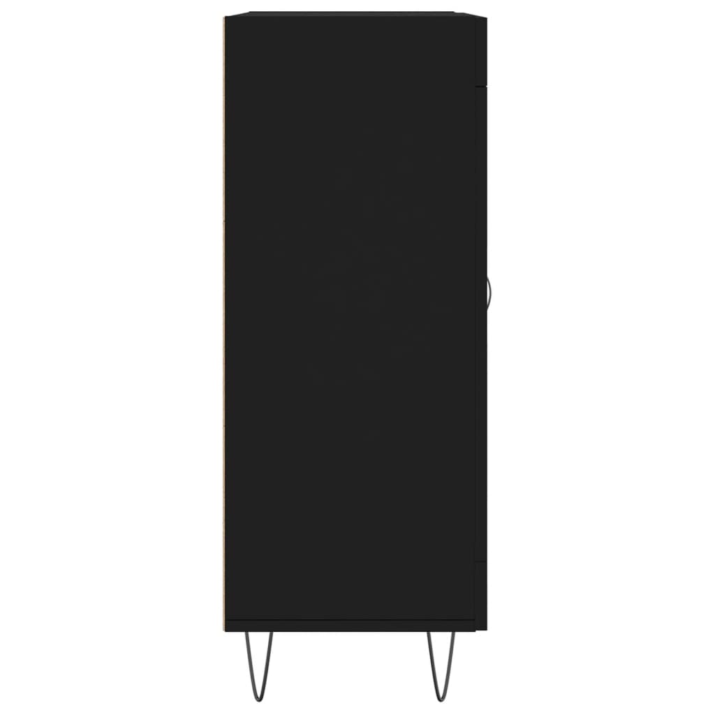  Komoda čierna 69,5x34x90 cm kompozitné drevo