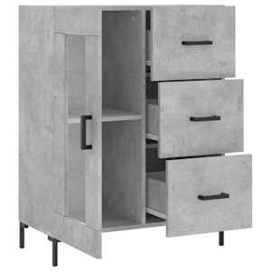 Příborník betonově šedý 69,5 x 34 x 90 cm kompozitní dřevo - obrázek 6
