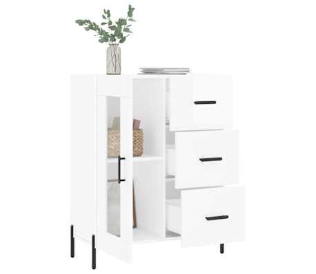 Dressoir 60x35x70 cm bewerkt hout oud houtkleurig | -nl