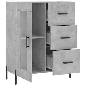 Příborník betonově šedý 69,5 x 34 x 90 cm kompozitní dřevo - obrázek 6