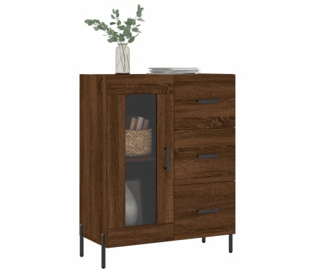 vidaXL Sideboard Braun Eichen-Optik 69,5x34x90 cm Holzwerkstoff