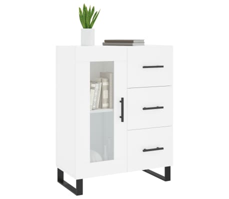 vidaXL kumode, balta, 69,5x34x90 cm, inženierijas koks