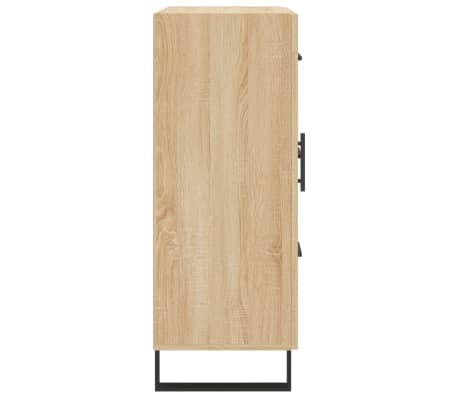 VidaXL Stauraum-Kopfteil 200cm Sonoma Eiche - Mit Regalen & Ladestation