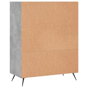 Knihovna betonově šedá 69,5 x 32,5 x 90 cm kompozitní dřevo - obrázek 6