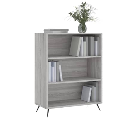 vidaXL Bookcase Grey Sonoma 69.5x32.5x90 cm Engineered Wood