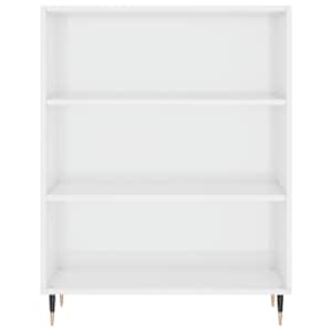 Knihovna bílá s vysokým leskem 69,5x32,5x90 cm kompozitní dřevo - obrázek 4