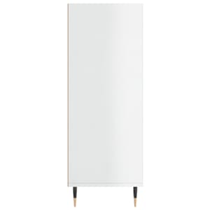 Knihovna bílá s vysokým leskem 69,5x32,5x90 cm kompozitní dřevo - obrázek 5
