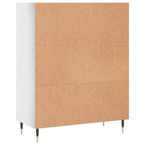 Knihovna bílá s vysokým leskem 69,5x32,5x90 cm kompozitní dřevo - obrázek 6