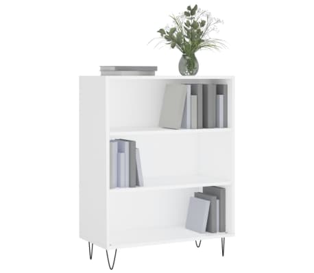 vidaXL B&uuml;cherregal Wei&szlig; 69,5x32,5x90 cm Holzwerkstoff