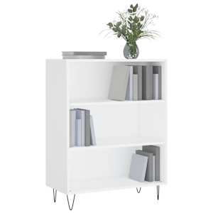 vidaXL B&uuml;cherregal Wei&szlig; 69,5x32,5x90 cm Holzwerkstoff